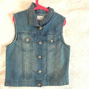 Girls jean vest